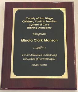 Minola Clark Manson CYFSOC Advancing Principles Award
